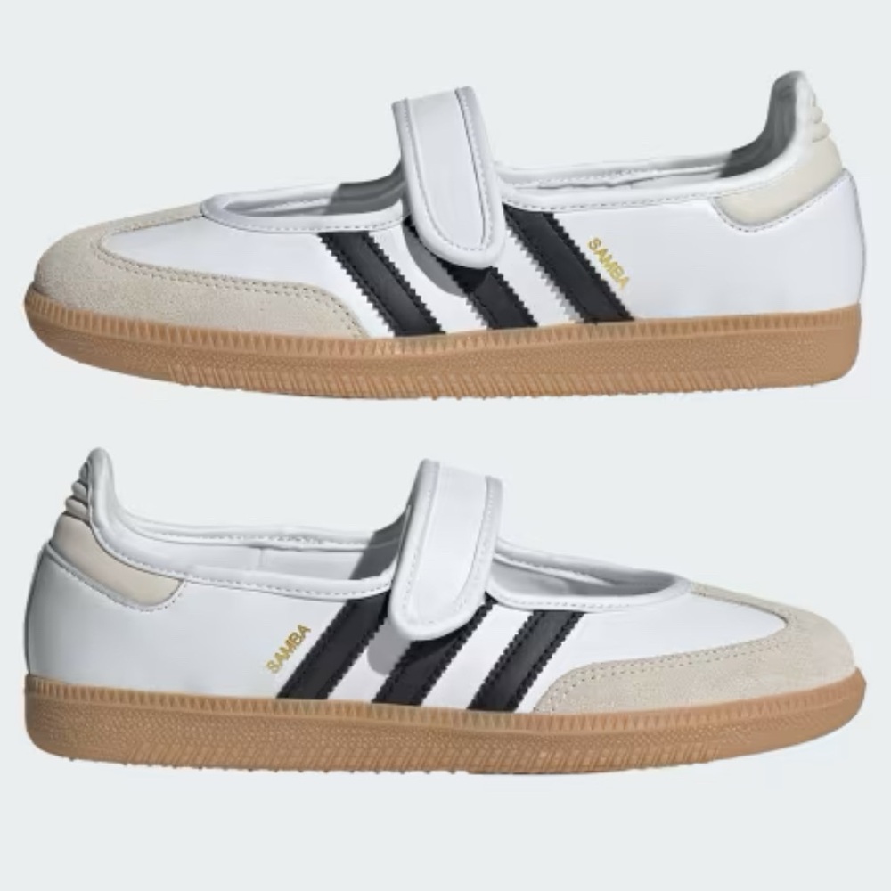 ADIDAS SAMBA JANE WHITE 🖤🤍 - Picture 9 of 11